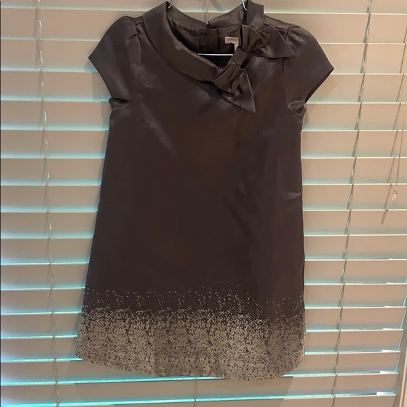 Janie and Jack girls size 4 metallic grey dress - Picture 13 of 15